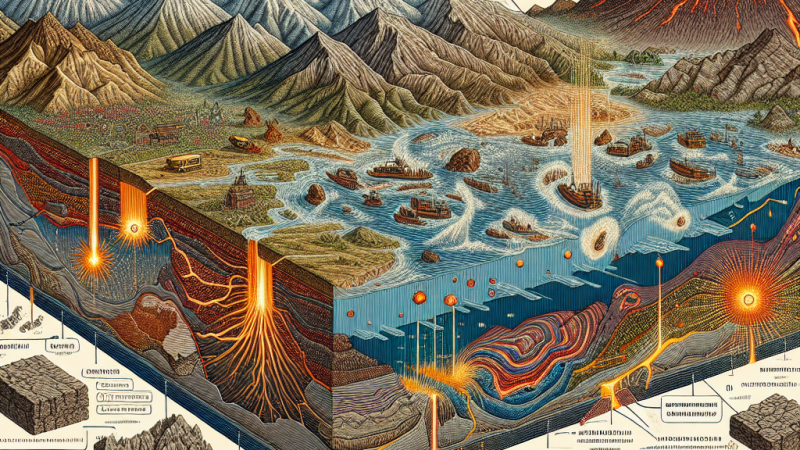 Procesy geologiczne prowadzące do urozmaicenia powierzchni Ziemi.