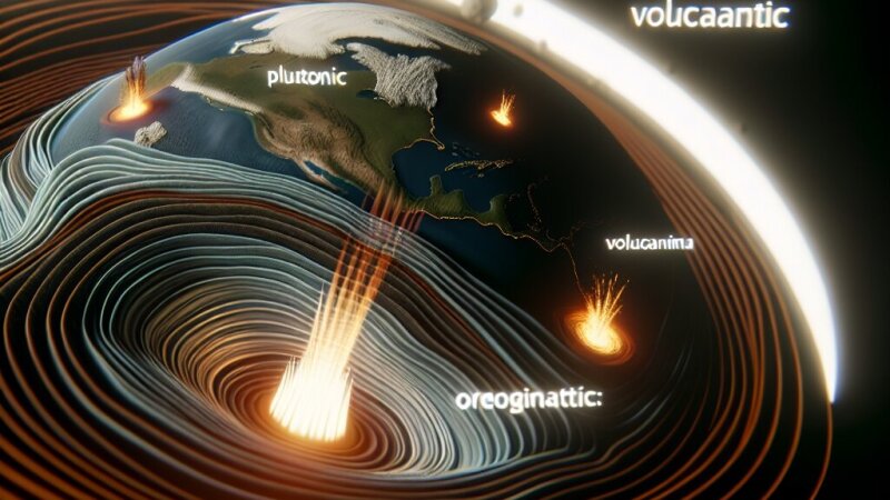 Procesy wewnętrzne: Plutonizm, wulkanizm, trzęsienia ziemi, ruchy lądotwórcze