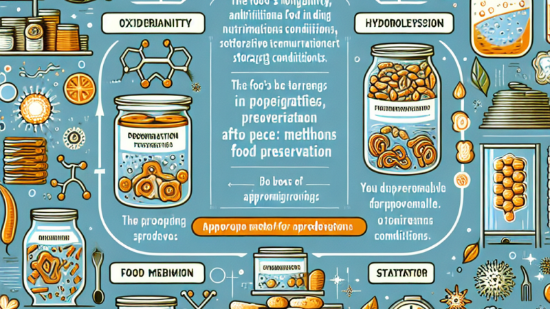 Procesy zachodzące w żywności utrwalonej podczas jej przechowywania