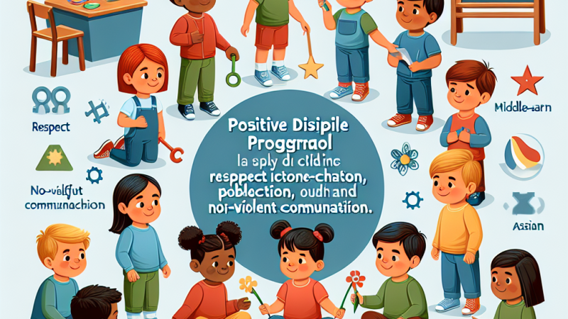 Program wychowawczy przedszkola oparty o zasady pozytywnej dyscypliny i porozumienia bez przemocy.