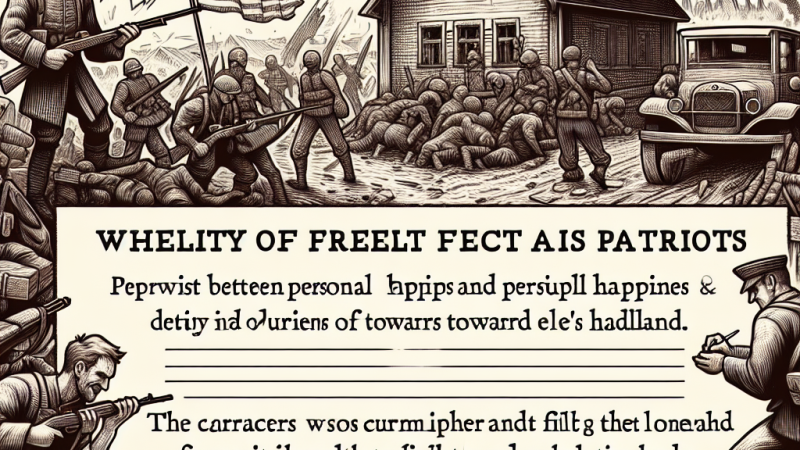 Prywatne szczęście czy powinności wobec ojczyzny?