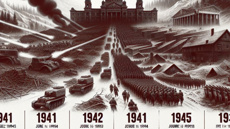 Przebieg i skutki wojny radziecko-niemieckiej, czerwiec 1941 - maj 1945.