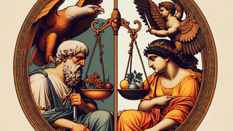 Przedstawiciele prawa boskiego i prawa ludzkiego w tragedii Sofoklesa pt. „Antygona”