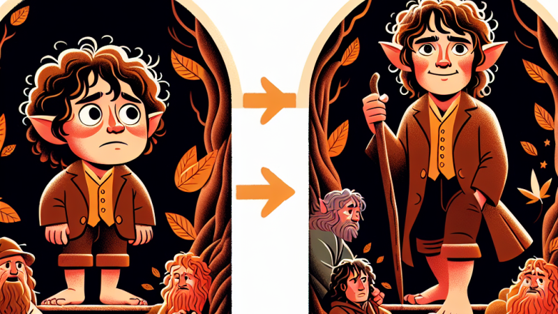 Przemiana Bilba w „Hobbicie”