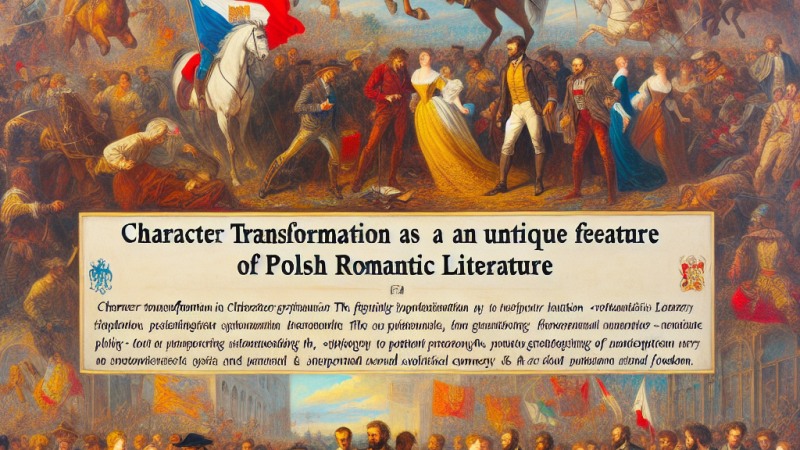 Przemiana bohatera jako unikalna cecha polskiej literatury romantycznej.