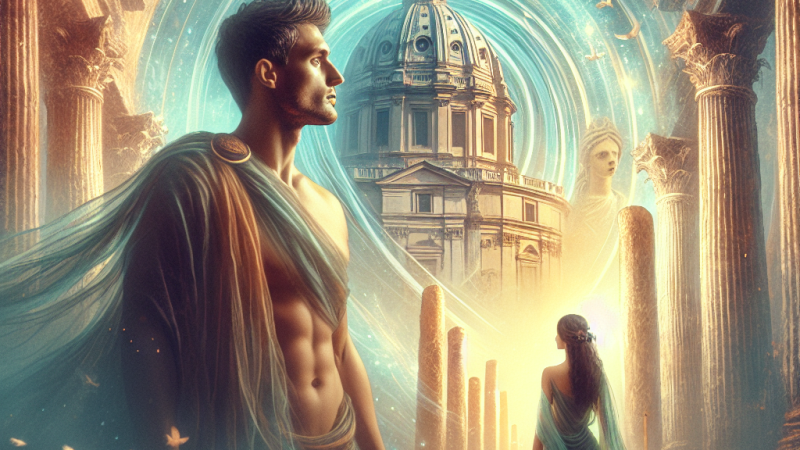 Przemiana duchowa Winicjusza oraz jego historia miłości z Ligią.