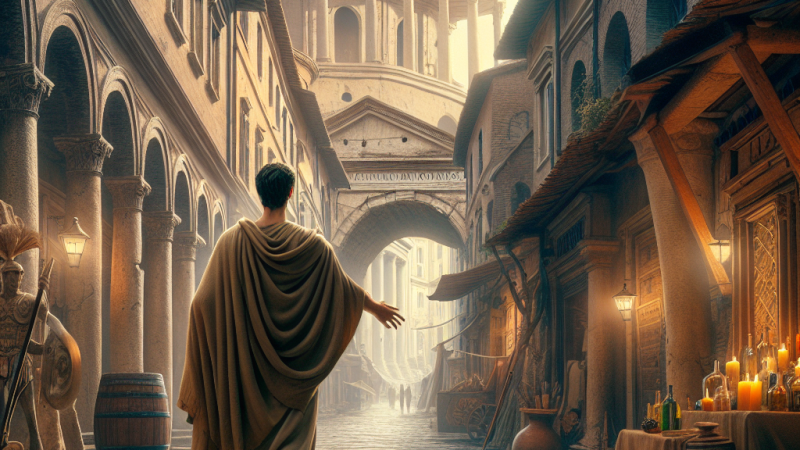 Przez wąskie uliczki Rzymu z Neronem - opowieść o niesamowitej przygodzie.