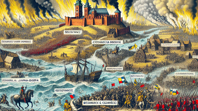 Przyczyny, przebieg i skutki potopu szwedzkiego.