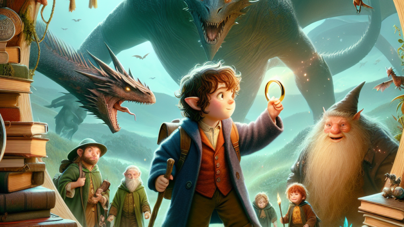 Przygoda z bohaterami "Hobbita": opowiadanie w świecie lektury.