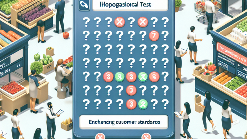 Przykładowy test składający się z 40 pytań z odpowiedziami dla pracowników pracujących w sklepie spożywczym.