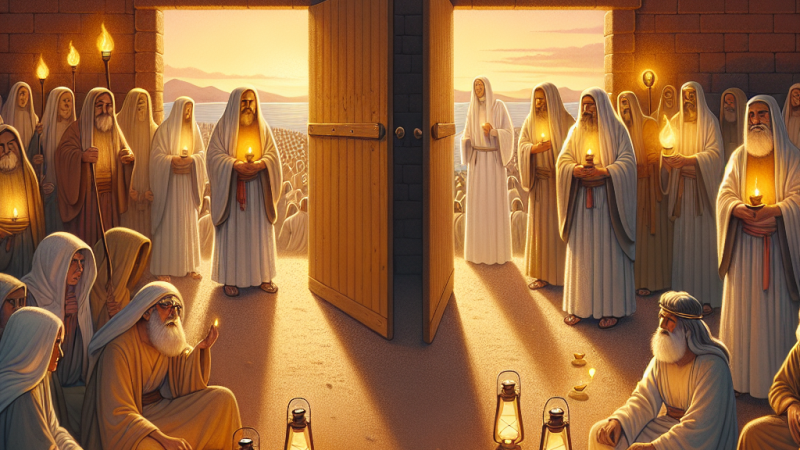 "Przypowieść o pannach roztropnych i nieroztropnych" - plan wydarzeń