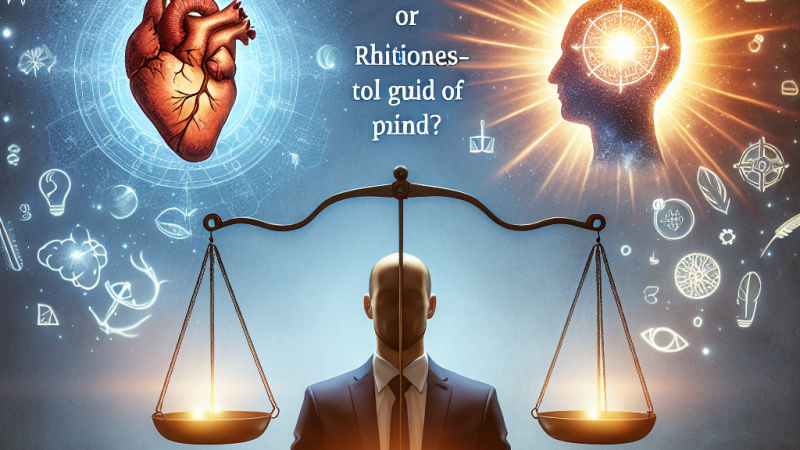 Racje serca czy racje rozumu – co powinno kierować człowiekiem?