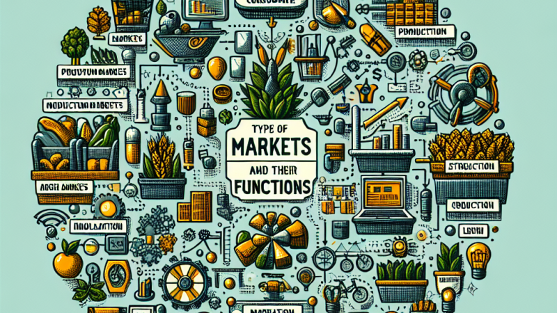 Rodzaje rynków oraz ich funkcje.