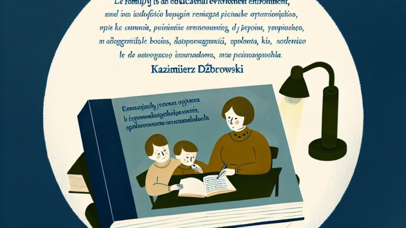 Rodzina jako środowisko wychowawcze" autorstwa K. Dąbrowskiego, Poznań: Wydawnictwo Naukowe UAM, 2005.