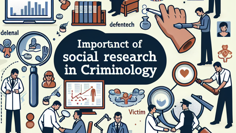 Rola badań społecznych w dziedzinie kryminologii.