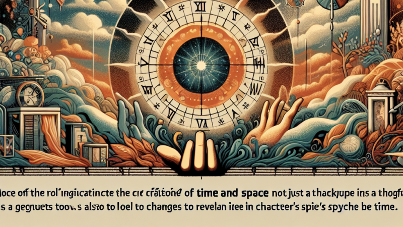 Rola czasu i przestrzeni w kreacji świata literackiego