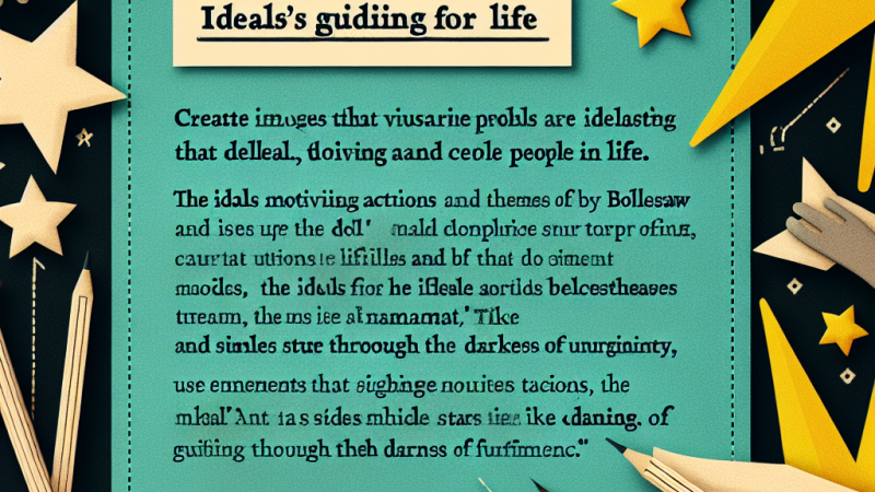 Rola ideałów w życiu człowieka - analiza na podstawie "Lalki" Bolesława Prusa oraz dwóch innych tekstów literackich.