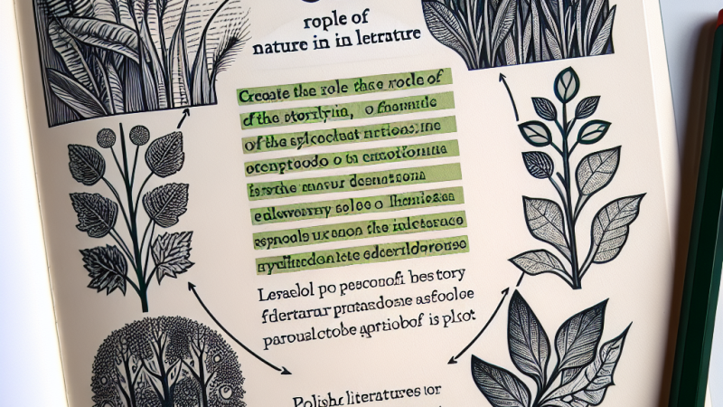 Rola przyrody w literaturze