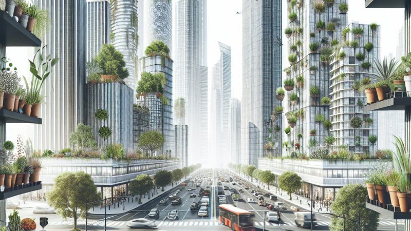 Rośliny doniczkowe w terenie miejskim