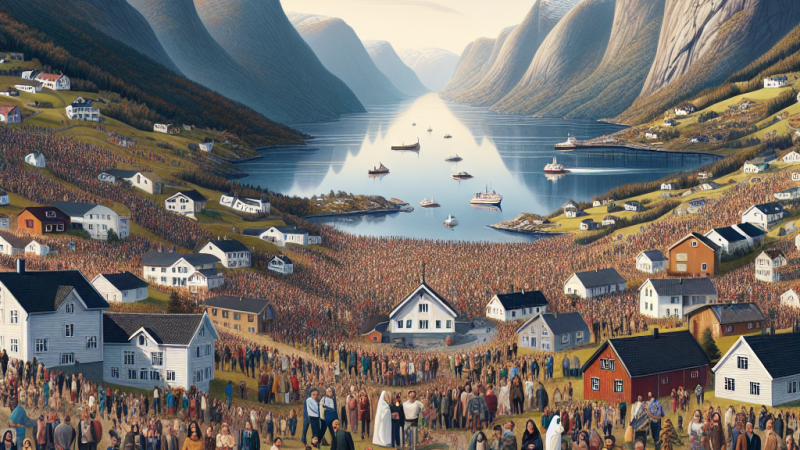 Rozmieszczenie przestrzenne, zróżnicowanie ludności pod względem ras, religii i kultury w Norwegii.