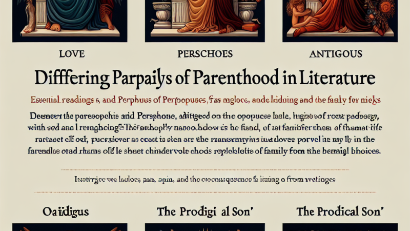 Różne obrazy rodzicielstwa w literaturze: Analiza na podstawie lektur obowiązkowych i dzieł malarskich – Demeter i Kora, Antygona, Król Edyp, Marnotrawny syn