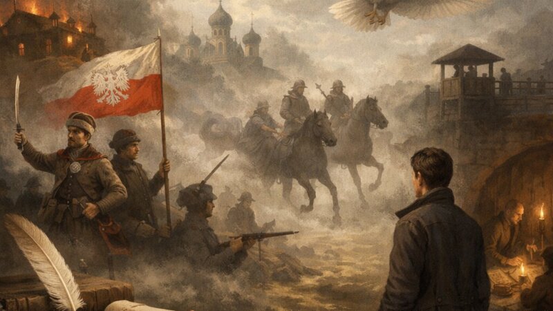 Różne pomysły na walkę o niepodległość na podstawie lektur szkolnych oraz odpowiednich argumentów i kontekstów