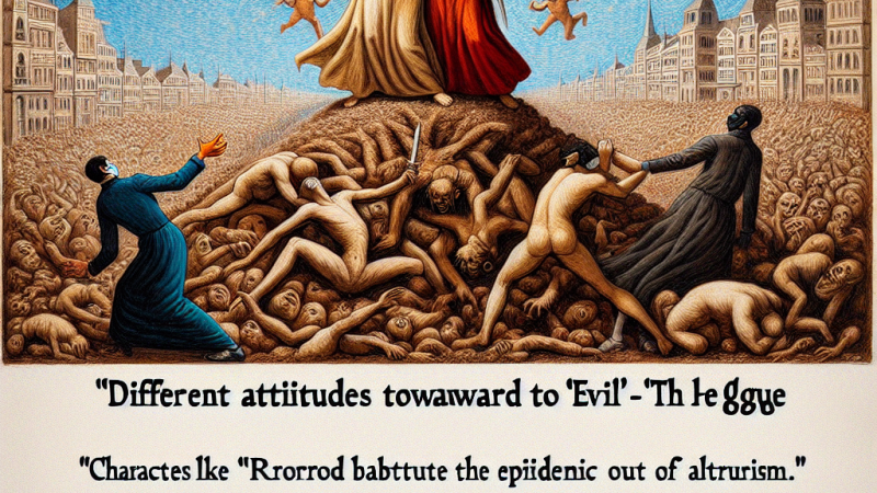 Różne postawy ludzi wobec zła w "Dżumie" – analiza literacka