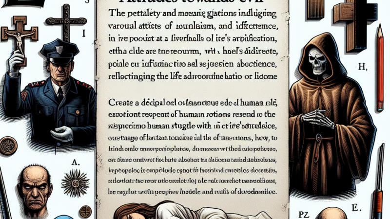 Różne postawy wobec zła w "Dżumie" .