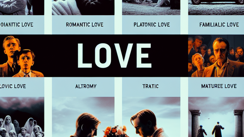 Różne rodzaje miłości w filmach