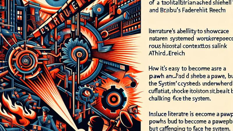 Różne sposoby obnażania mechanizmów funkcjonowania systemu totalitarnego w powieści "Rok 1984" Orwella i innych utworach.