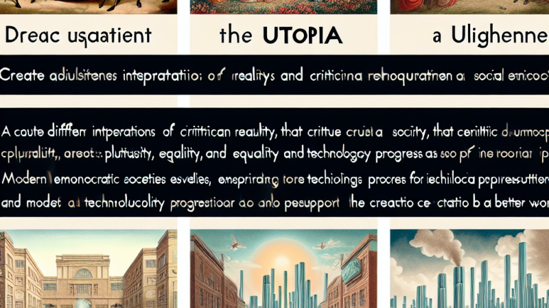 Różne ujęcia motywu utopii w dobie oświecenia