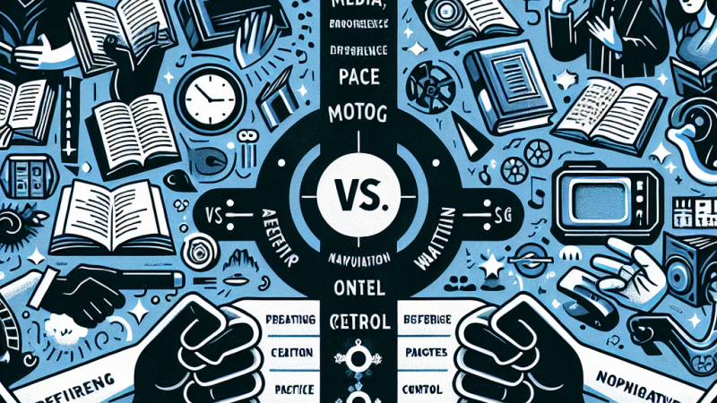 Różnice między oglądaniem filmów a czytaniem książek: moje preferencje