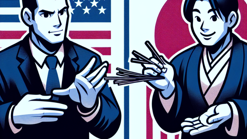 Różnice pomiędzy amerykańskimi i japońskimi sposobami negocjacji.