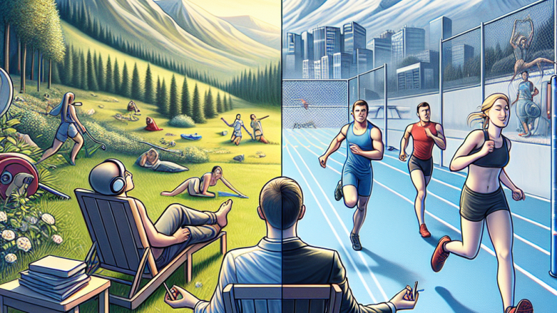 Różnice pomiędzy rekreacją a sportem: Prezentacja w programie MS Office z częścią mówioną w języku polskim i tłumaczeniem na język angielski