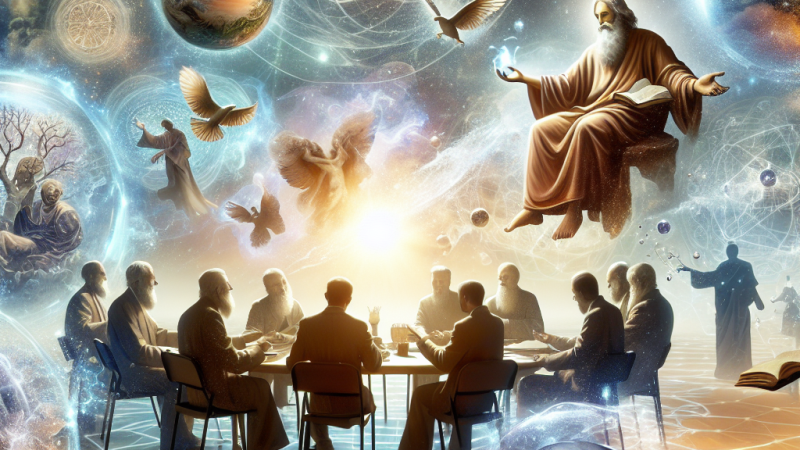 Rozważania filozoficzne dotyczące istnienia Boga.