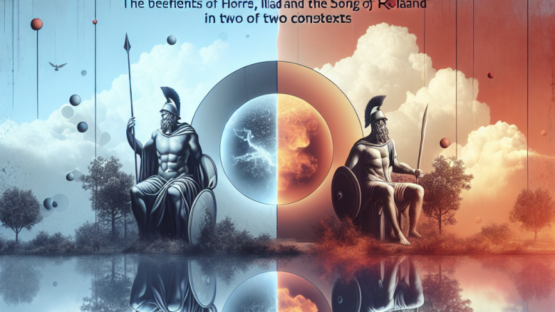 Rozważania słów Andrzeja Frycza Modrzewskiego na temat korzyści z wojen i ich szkodliwości - odniesienie do Iliady Homera i Pieśni o Rolandzie w dwóch kontekstach