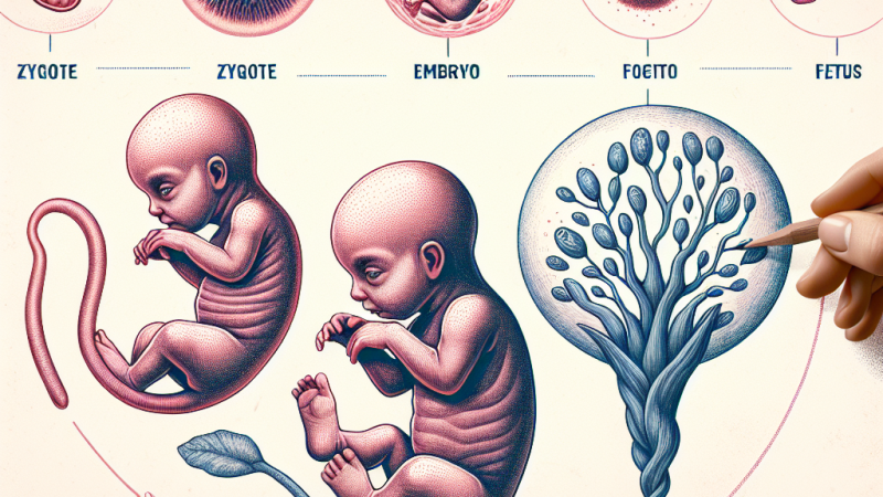 Rozwój prenatalny człowieka od poczęcia do narodzin