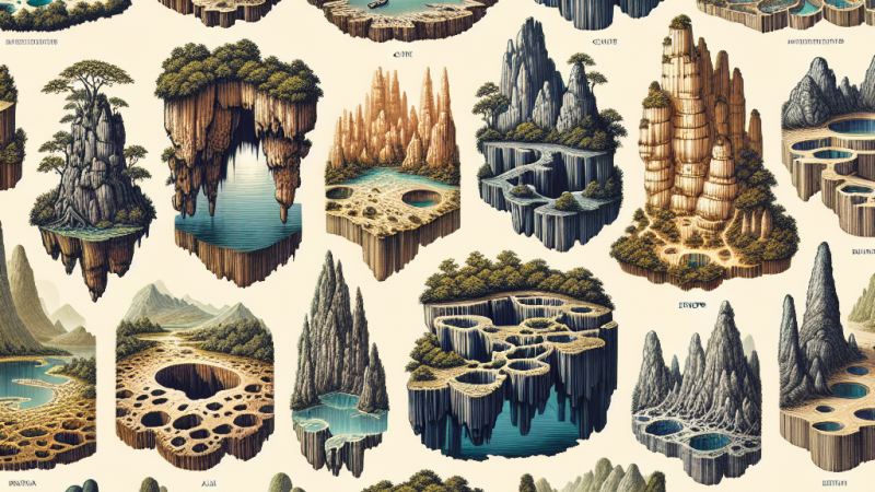 Rzeźby krasowe w różnych zakątkach świata