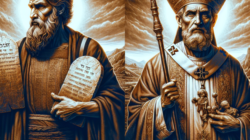 Scharakteryzuj dwie postacie biblijne: Mojżesza i św. Piotra.