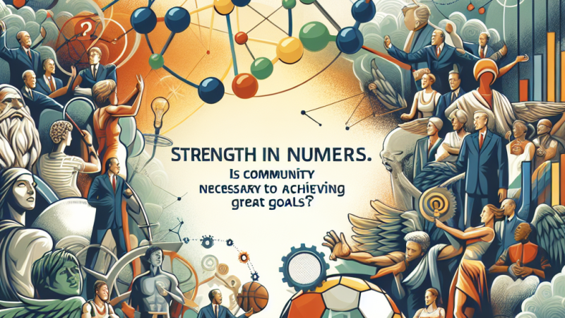 Siła w wielości. Czy wspólnota jest konieczna do osiągnięcia wielkich celów?