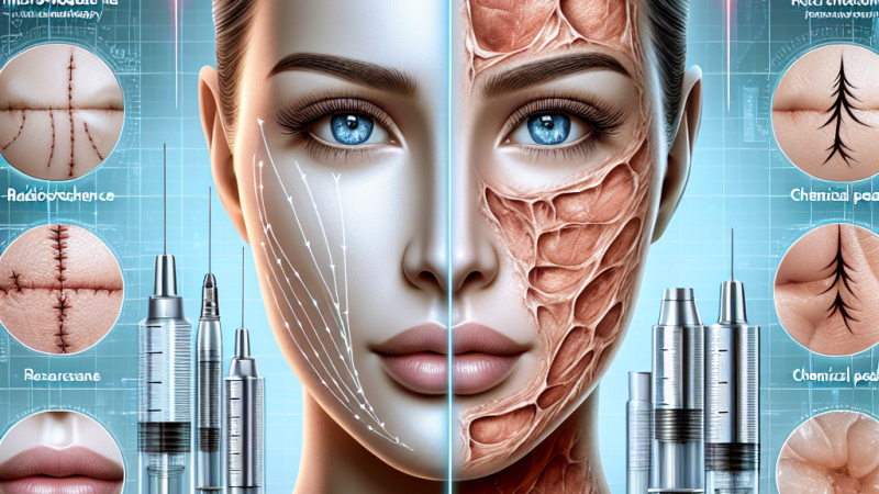 Skuteczność terapii blizn na podstawie radiofrekwencji mikroigłowej i peelingów chemicznych.