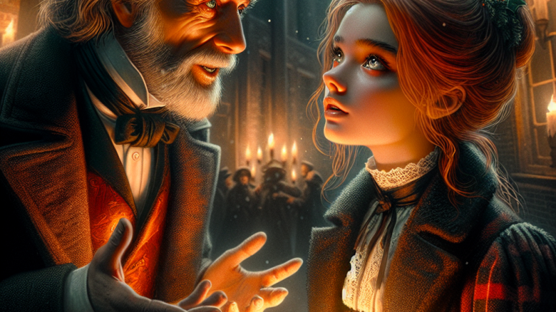 Spotkanie Ebenezera Scrooge'a z Balladyną