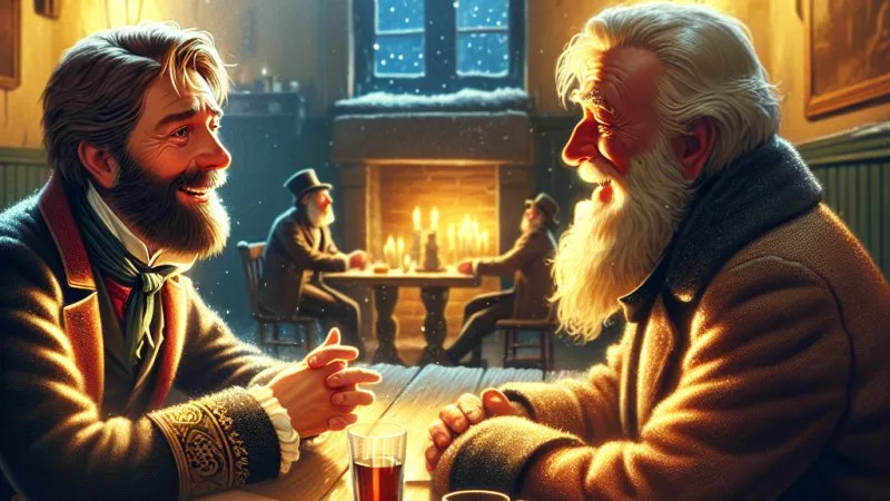 Spotkanie Janka Soplicy z Ebenezarem Scroge - Zmienione Życie.