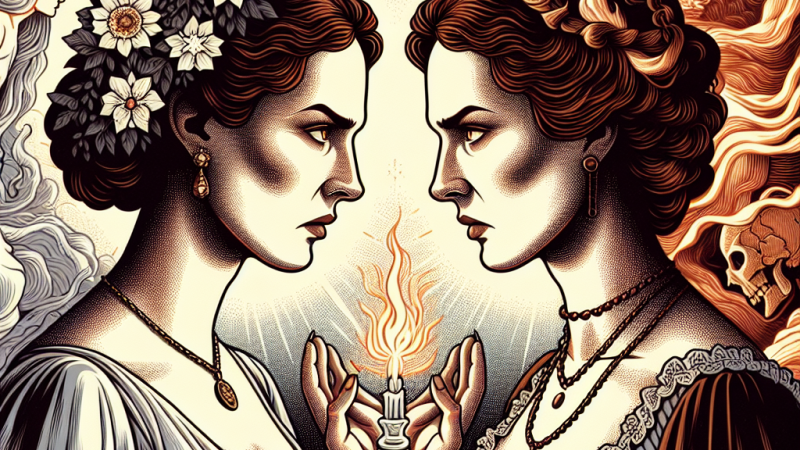 Spotkanie Klary z "Zemsty" z Balladyną- opowiadanie