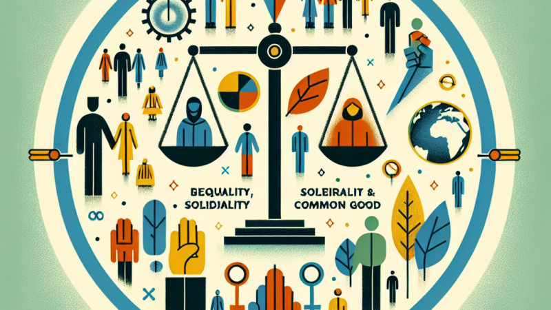 Sprawiedliwość społeczna: zasady równości, solidarności i dobra wspólnego