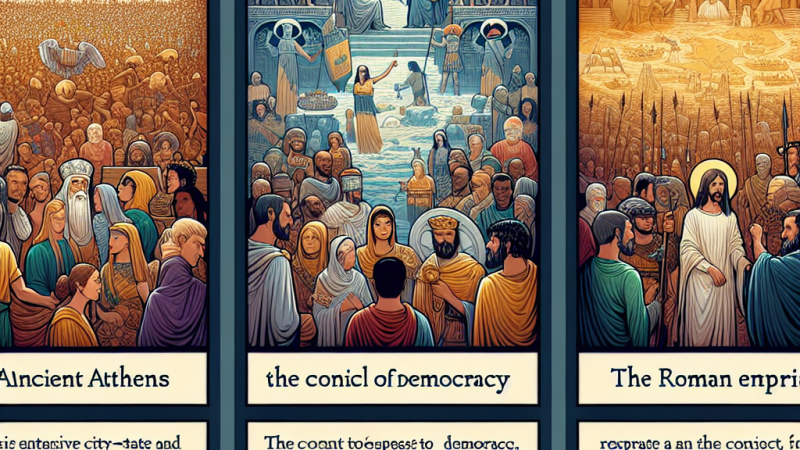 Starożytne Ateny, a współczesne realizacje ustroju. Rozwój terytorialny Imperium Rzymskiego oraz narodziny religii chrześcijańskiej