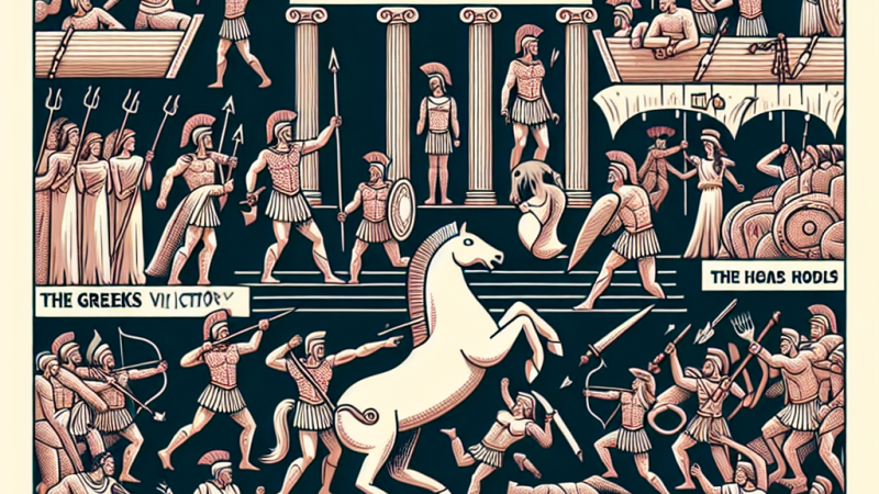 Streść w punktach najważniejsze wydarzenia wojny trojańskiej