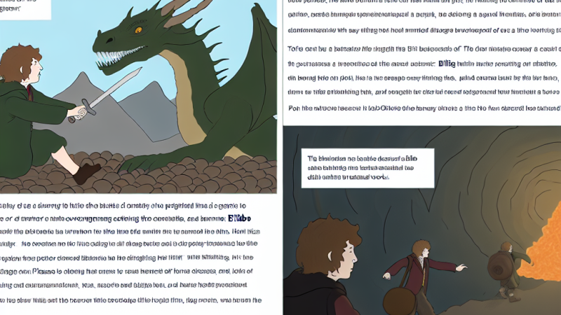 Streszczenie "Hobbit, czyli tam i z powrotem".