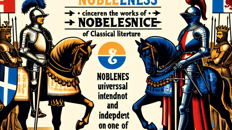 Szlachectwo a szlachetność - porównanie rycerzy angielskich i polskich oraz tekstów Sapkowskiego i Wiktora Hugo Dzwonnik