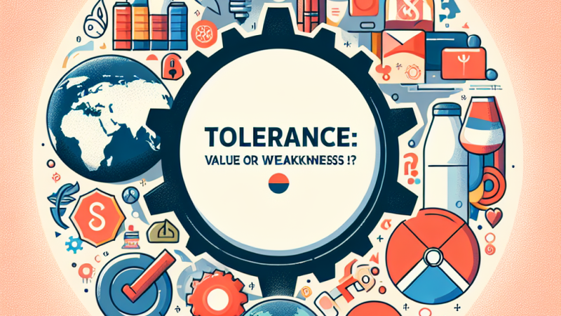 Tolerancja – wartość czy słabość we współczesnym świecie?” - rozprawka